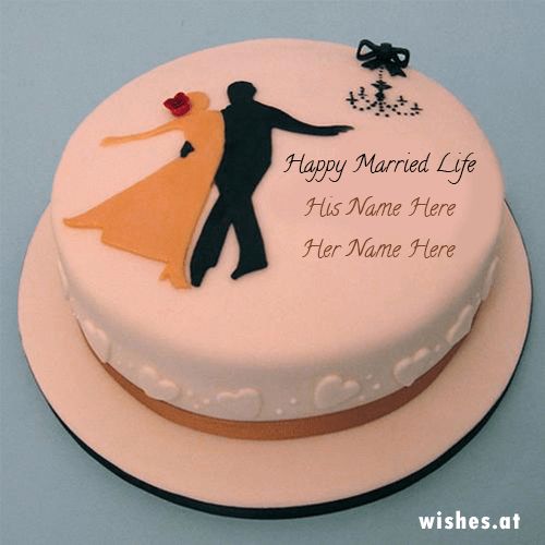 Happy Married Life wishes with name