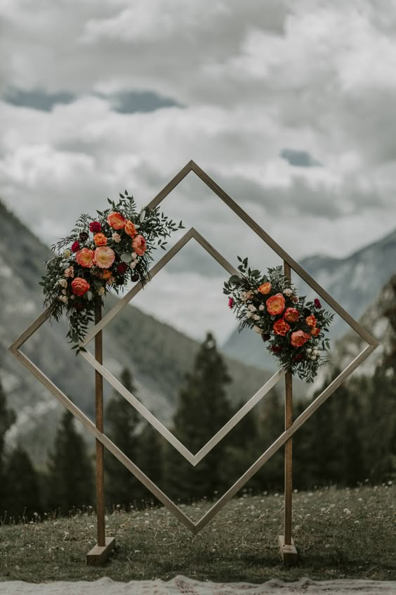 arche de cérémonie pour petit budget de mariage.