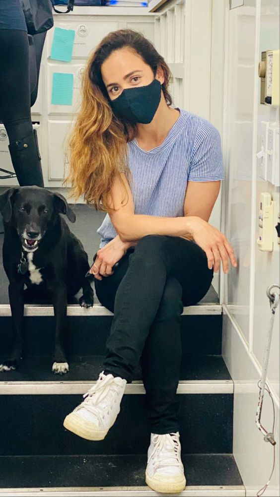 alice braga + pingo ❤️