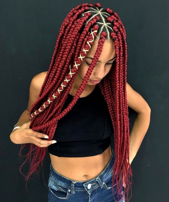 poetic justice braids with color