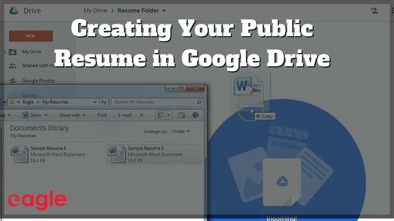 Creating Your Public Resume in Google Drive (Video) Talent - google drive resume Creating Your Public Resume in Google Drive (Video) Talent - google drive resume