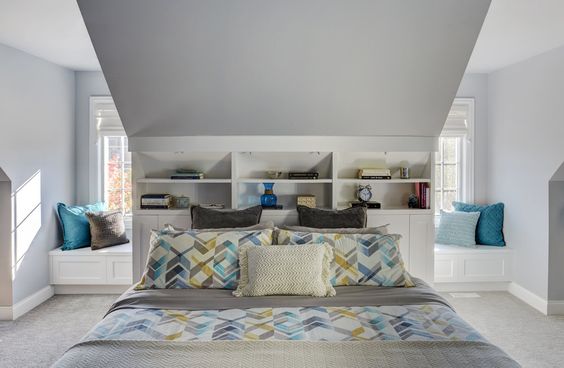 Unpatterned Blog: Master Suite Revealed - Bedroom AFTER | Custom Built-Ins and Window Seats
