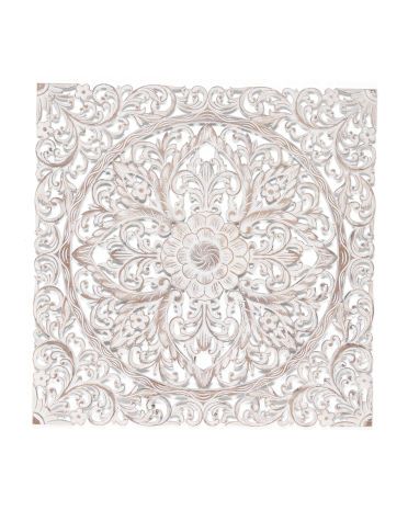 Carved Wood Wall Decor Fl Medallion Traditional - White Carved Wood Medallion Wall Art Carved Wood Wall Decor Fl Medallion Traditional - White Carved Wood Medallion Wall Art