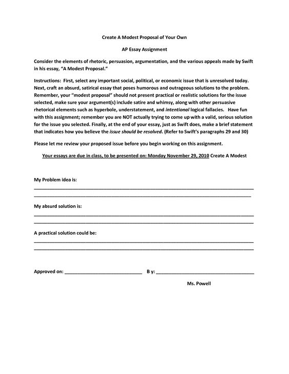 Modest_Proposal_of_Your_Own1 Unit 3 Satire Pinterest - rhetorical precis template Modest_Proposal_of_Your_Own1 Unit 3 Satire Pinterest - rhetorical precis template