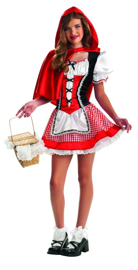 Girls Zombie Little Red Riding Hood Costume Child Halloween Fancy Dress New