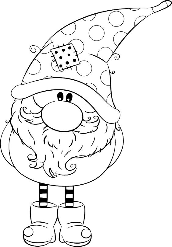 Gnome Coloring Pages ⋆ coloring.rocks!