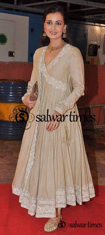 Dia Mirza Anarkali Salwar Kameez