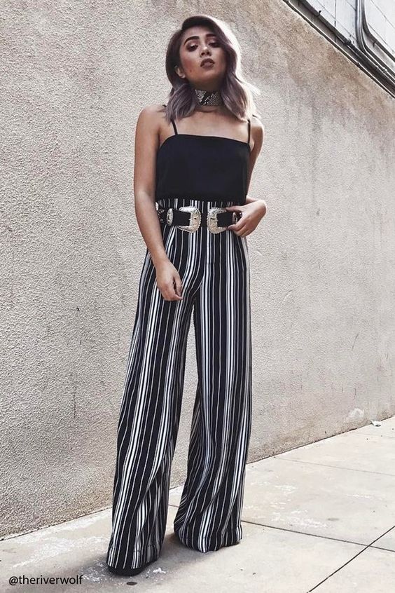 FOREVER 21+ Striped Palazzo Pants