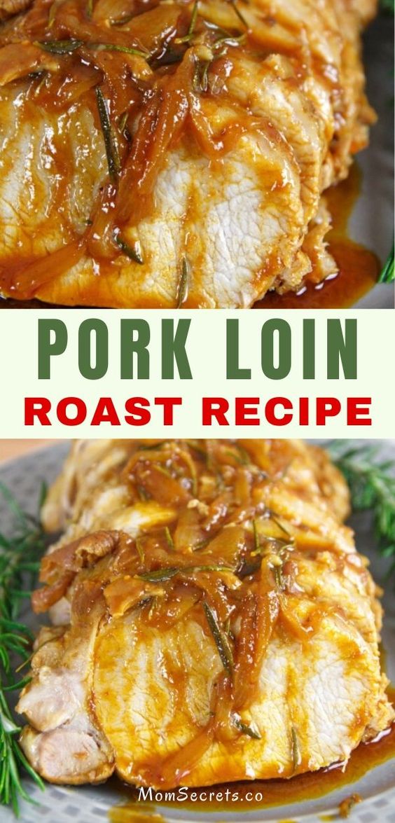Pork Loin recipe is very easy to prepare and results in a juicy, tender, and very flavorful meal. The meat, seasoned on a marinade, is cooked to perfection! #porkrecipes