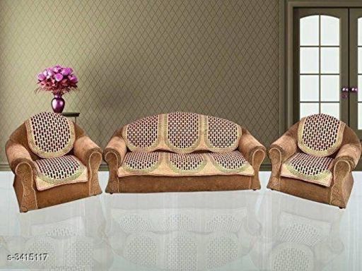 Fabulous Cotton Acrylic Sofa Covers Set Vol Premium Seat For Chairs Fabulous Cotton Acrylic Sofa Covers Set, Brown Sofa Cover Set