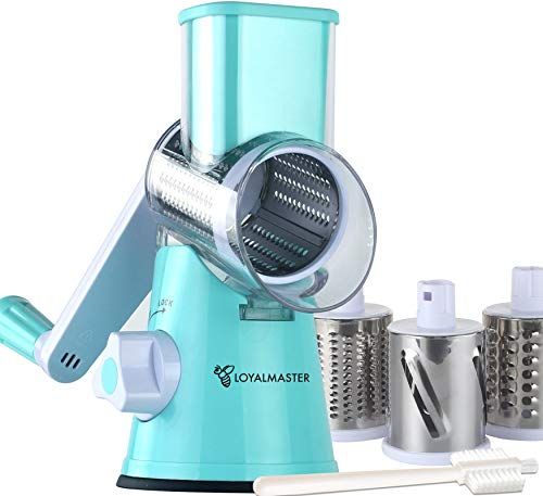 Hand Crank Rotary Drum Grater Shredder Kitchen Gadget Utensil Cheese Vegetables