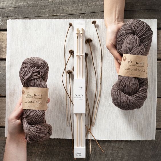 La Mia Natural Wool Storing Craft Supplies Wooden Knitting Needles Knitting Supplies La Mia Natural Wool Storing Craft Supplies Wooden Knitting Needles Knitting Supplies