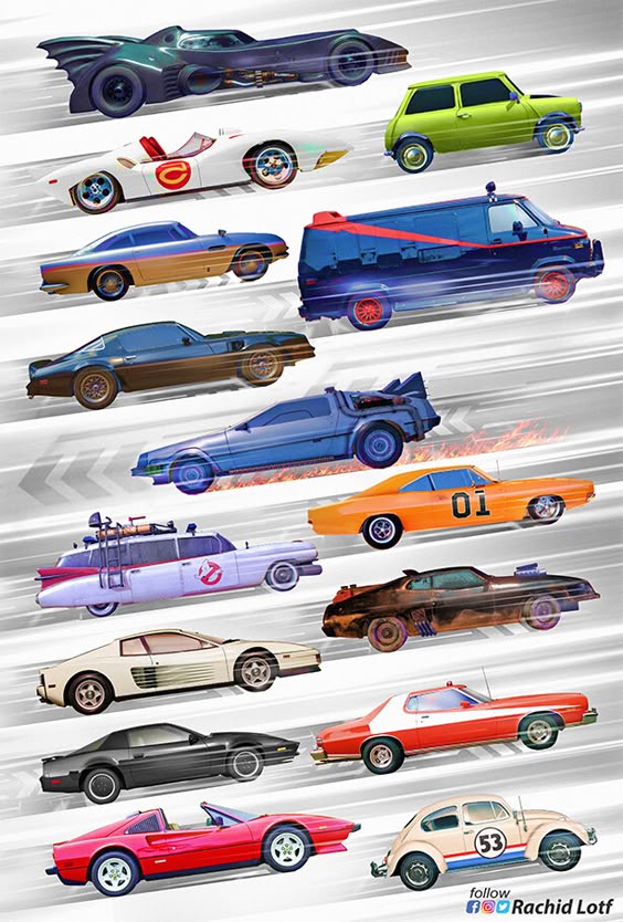 ArtStation - Iconic Movie/series Cars, Rachid Lotf