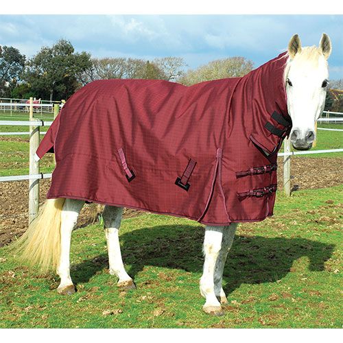 Rhinegold Konig 200G Mediumweight Horse Turnout Rug in Red