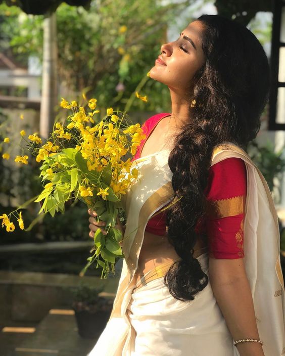 Anupama Parameswaran’s Instagram profile post: “🌾#vishu”