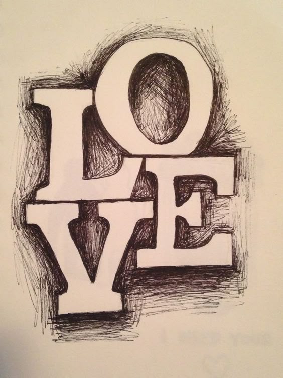 how to draw in 3d block letters