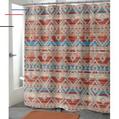 Bloomsbury Market Whitstran Geometric Single Shower Curtain Size 90 Quot H X 70 Quot W Neutralshowercurtains Terrazzo Schließsysteme Unterschrank