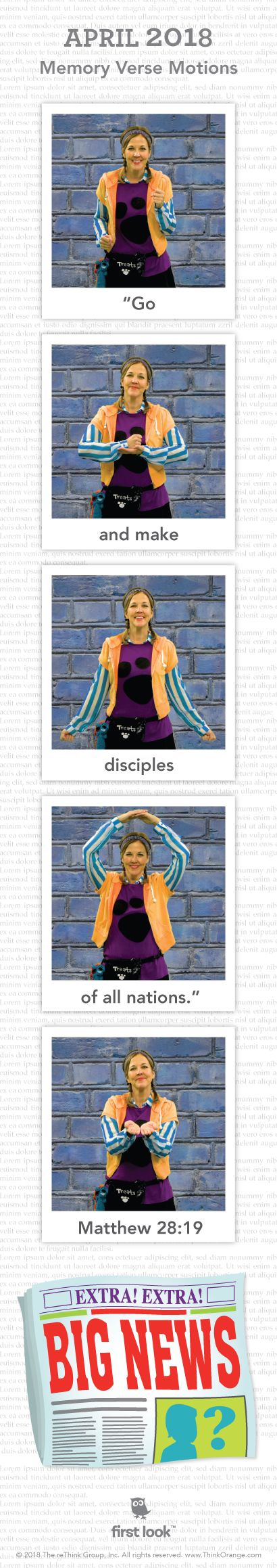 Memory Verse Hand Motions