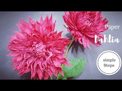 Diy Giant Best Flower Tissue Decoration Tutorial Youtube Paper