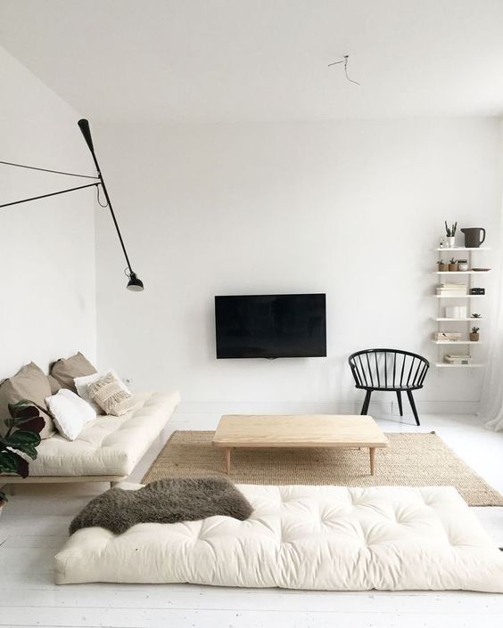 Minimalistyczny salon w stylu skandynawskim