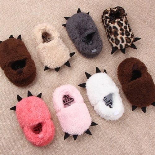 Infant Baby Girl Boy Toddler Anti-slip Warm Slippers Socks Crib Shoe Boot Top