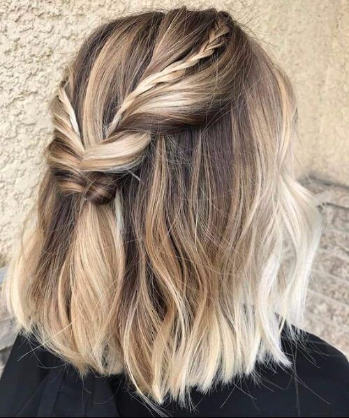 short hair blonde first time