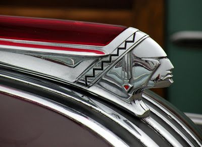 Pontiac hood ornaments, consistantly various on the theme of indian chiefs profile