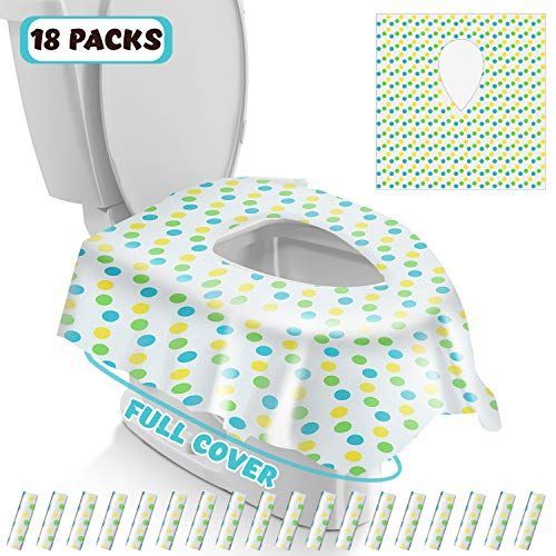 Discounted Disposable Toilet Seat Covers 25 Sheets 5 Bags Perfect Travel Pack Both For Kids And Adults Dispos Toilet Seat Cover Seat Covers Travel Packing