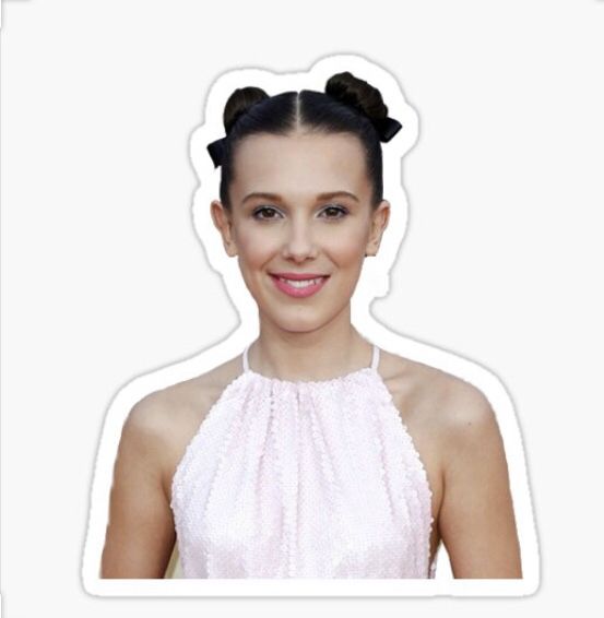 Millie Bobby Brown Sticker In 2020 Millie Bobby Brown Bobby Brown Stranger Things Sticker