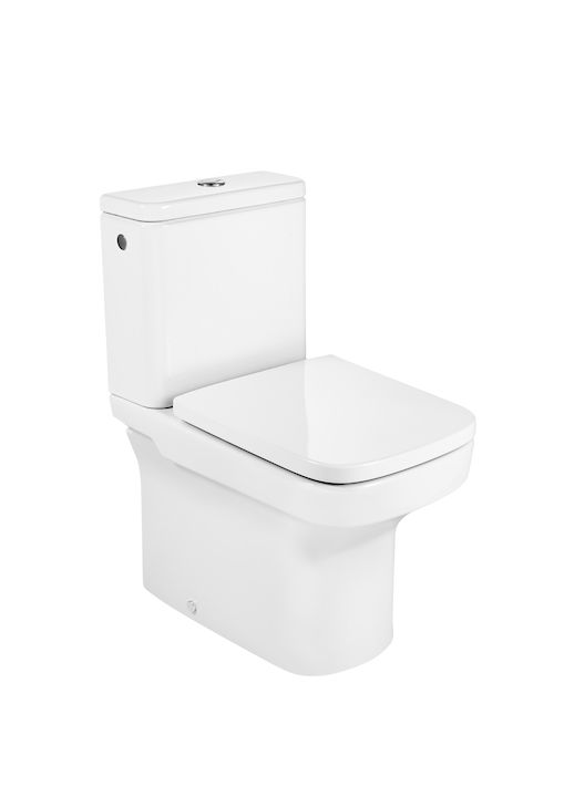 Inodoro Completo Compacto Adosado A Pared Con Salida Dual Incluye Taza Cisterna De Alimentación Lateral Y Tapa Amortiguada Inodoros De Tanq Bathroom Toilet
