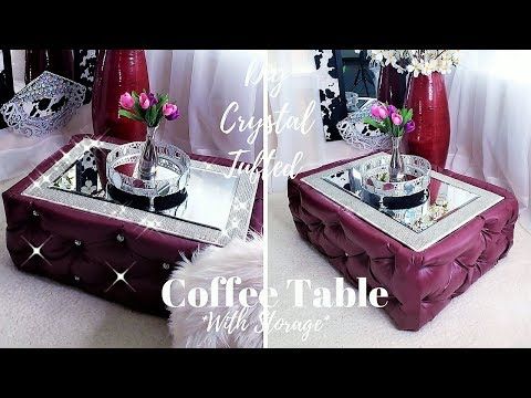 Diy Crystal Tufted Coffee Table With Storage 2019 Ideas You Pinned 8 28 19 Very Glam Crystals Kids Furniture S - Diy Crystal Tufted Coffee Table Diy Crystal Tufted Coffee Table With Storage 2019 Ideas You Pinned 8 28 19 Very Glam Crystals Kids Furniture S - Diy Crystal Tufted Coffee Table
