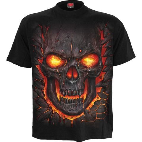 Back Pack Biker//Tattoo//Skull//Gothic//Horror//Rock Spiral Direct DEATH RE-RIPPED