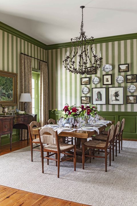 Designer Andrew Howard Brings Refined Classic Style To This Lowcountry Hunting Lodge Dining Room Design Pine White Designer Andrew Howard Brings Refined, Lodge Style Dining Room Furniture