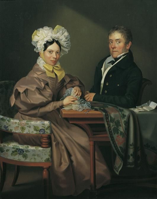 Porträt einer Dame und eines Herrn - Leopold Fertbauer, 1832