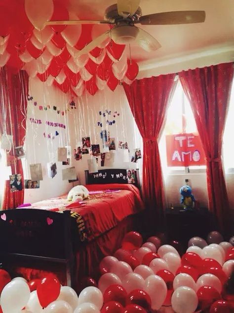 Birthday Surprise Ideas For Girlfriend Balloon Boyfriends 31 2019 Surprises Her Romantic Valentines Day Birthday Surprise Ideas For Girlfriend, How To Decorate Room Surprise Girlfriend