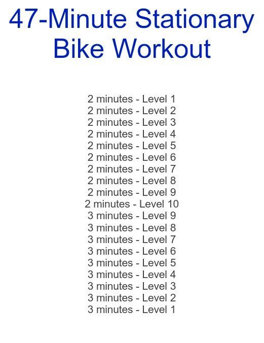 Exercise For A Healthy Heart Stationary Bike Workout Biking