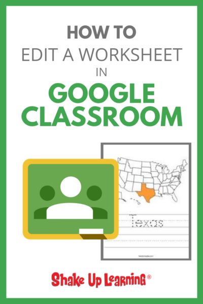 Stop Asking How to Put a Worksheet in Google Classroom - SULS018 | Shake Up Learning