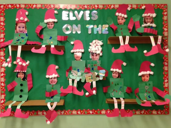 Elf on the Shelf bulletin board