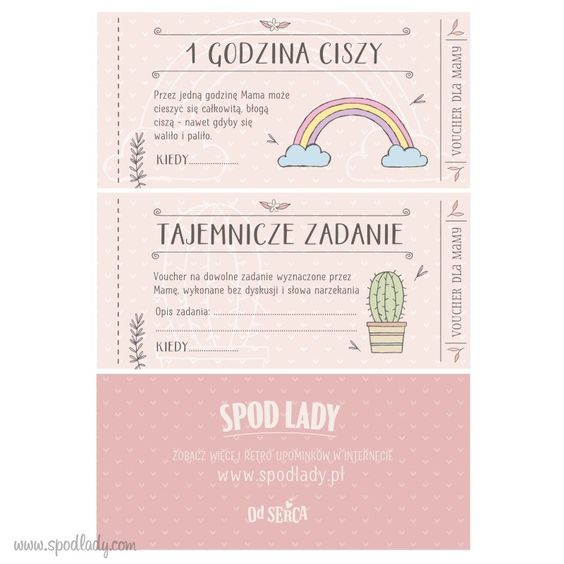 Vouchery dla Mamy :: Spod Lady - retro prezenty