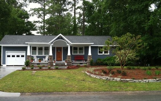 Adding A Porch To A Ranch House Google Search Ranch House