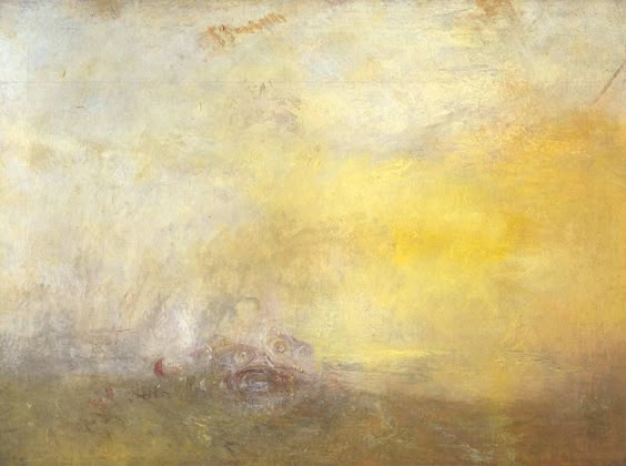 Sunrise with Sea Monsters by Joseph Mallord William Turner • c. 1845 • oil on canvas • Tate Britain