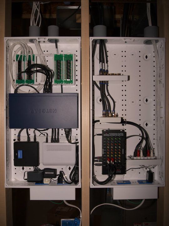 Whole House Structured Wiring Networking Set Ups Cabinets Panels Picture Home Network Automation Whole House Structured Wiring, Home Network Wiring Cabinet Uk