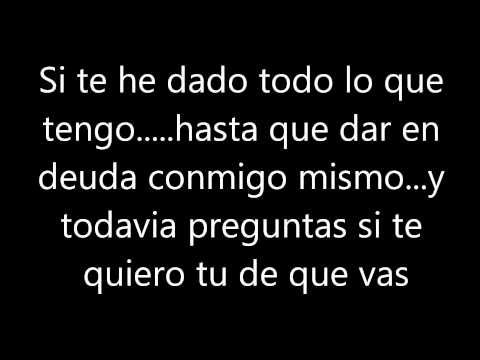 Me Dedique A Perderte Letra Alejandro Fernández Youtube Franco De Vita Letras De Canciones Canciones