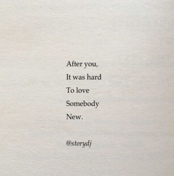 After you my love