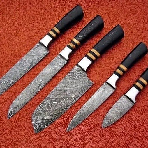 Couteau Damas Couteau De Poche Couteau De Chasse Couteau De Poche Couteau De Chasse Couteau