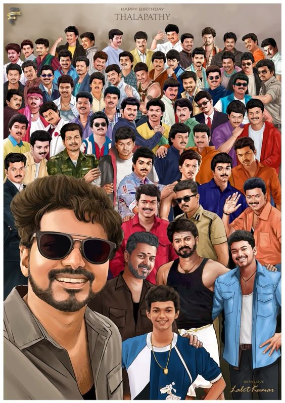 All characters in One frame Thalapathy Vijay 😍