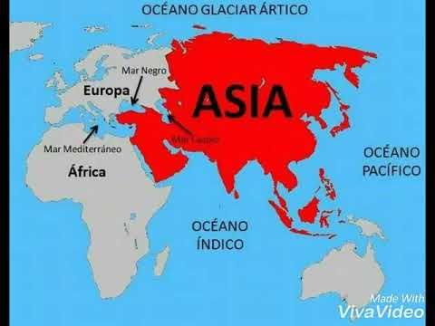 Asia Y Sus Características Mapa De Asia Continente De Asia Asia