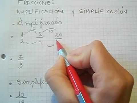 Fracciones Amplificacion Y Simplificación Mica Fracciones Material Didactico Para Matematicas Amplificacion De Fracciones