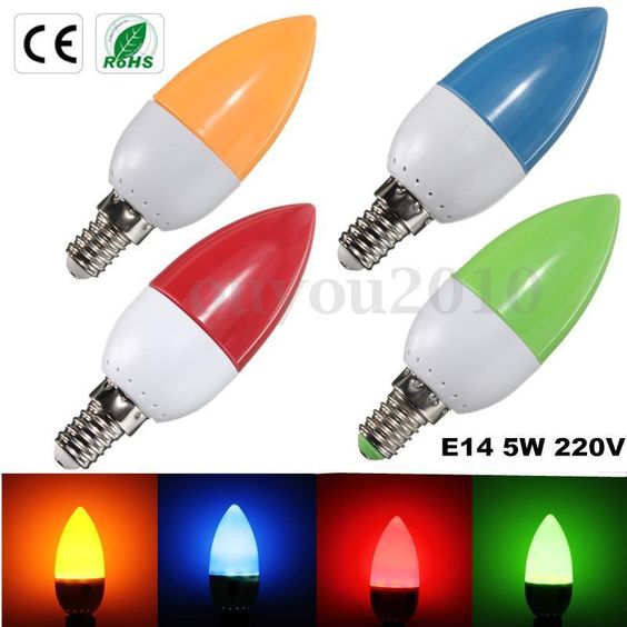 1 46 E14 Base 5w Ses Led Chandelier Bulb Candle Lamp Light Red Green Blue Orange 220v Home Garden In 2021 E14 Base 5w Ses Led Chandelier Bulb, Red Chandelier Light Bulbs Led