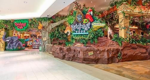 The Rainforest Cafe in the Mall of America in Minneapolis, MN 